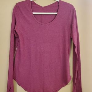 Lululemon Long Sleeve Top, Pink, 8